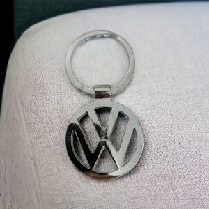 VW Silver Tone Keychain/Ring